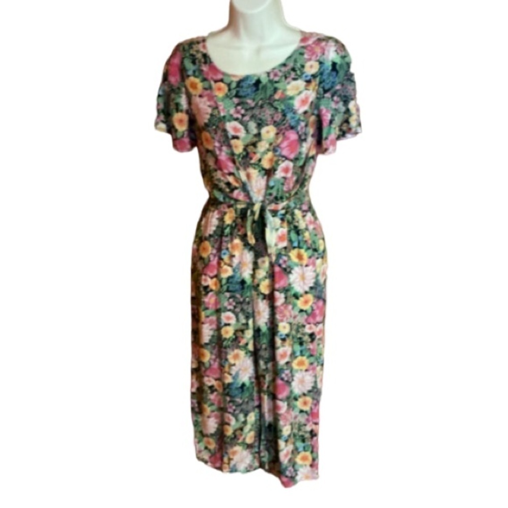 Angela McKay tropical flowers jumpsuit